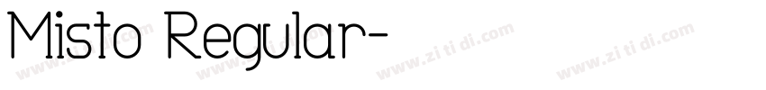 Misto Regular字体转换